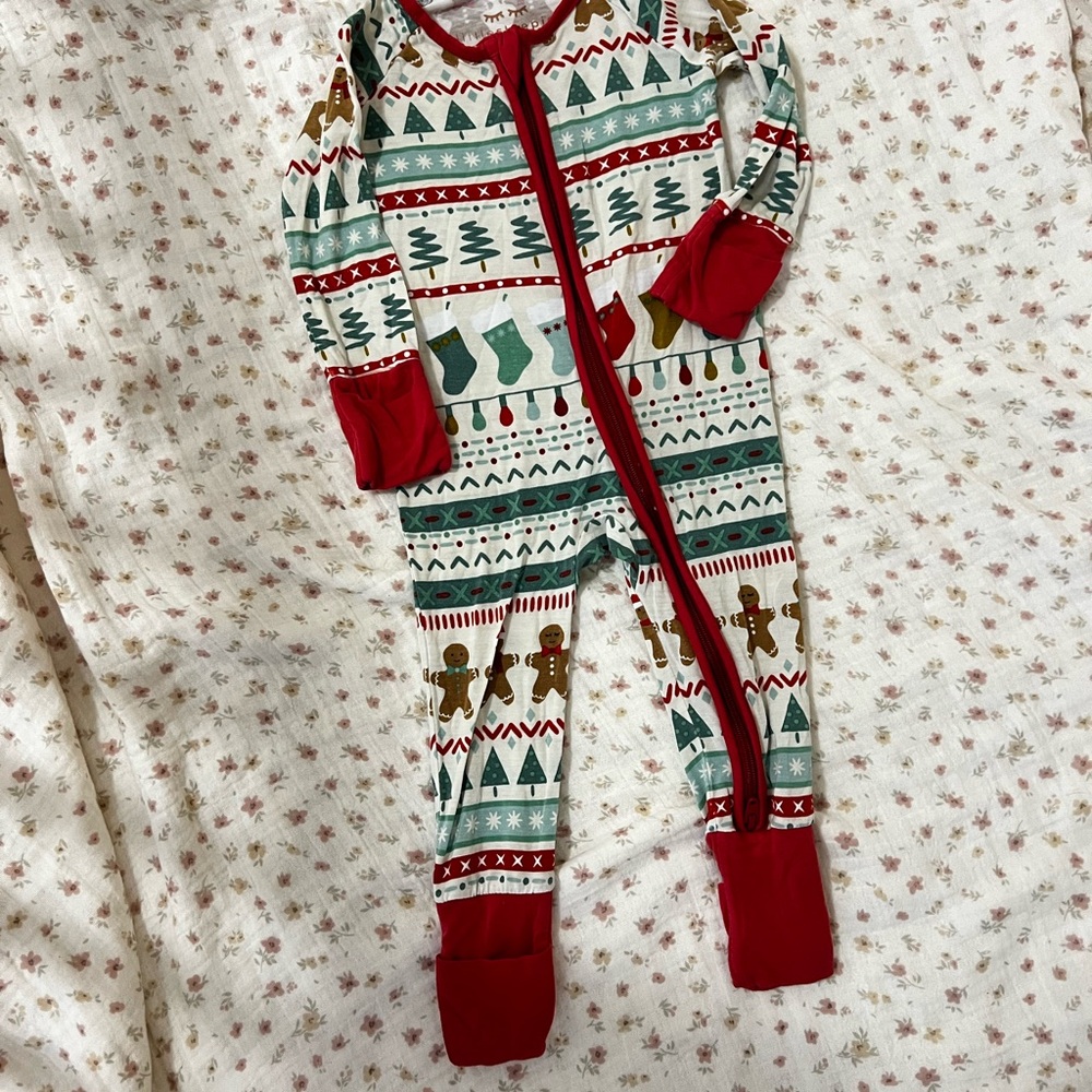 Little Sleepies Christmas pjs 0-3 months